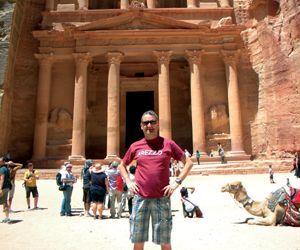 Gabriele in visita a Petra - Giordania